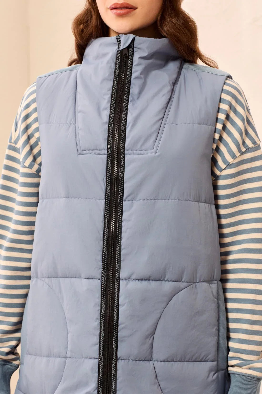 Tribal Zip Front Quilted Vest - Style 23140-3823