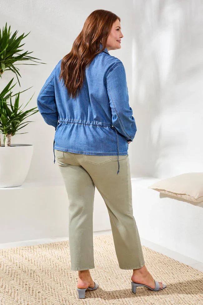 Denim Jacket With Back Adjustment