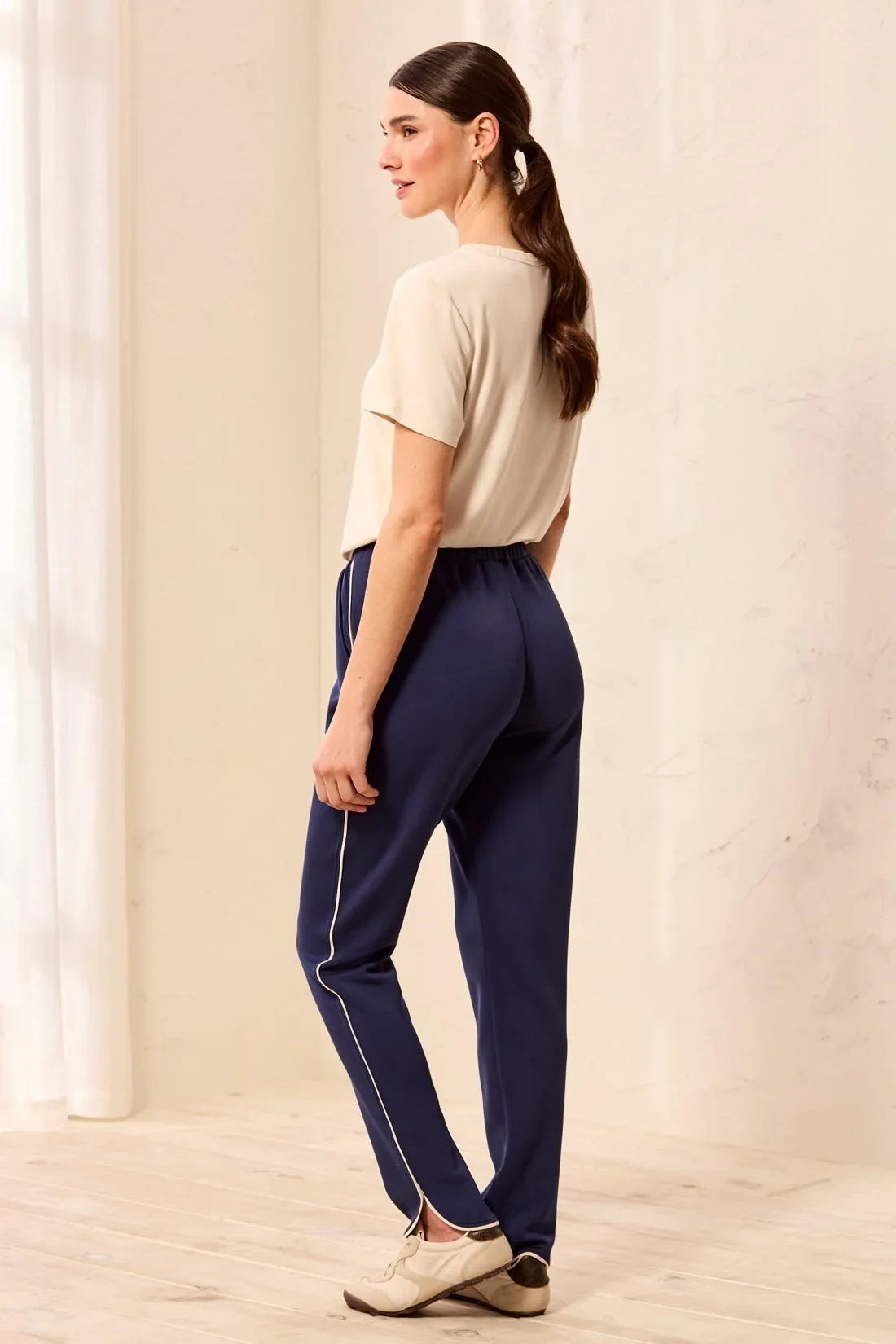 Tribal Jogger Pants With Contrast Piping - Style 3147O-3390