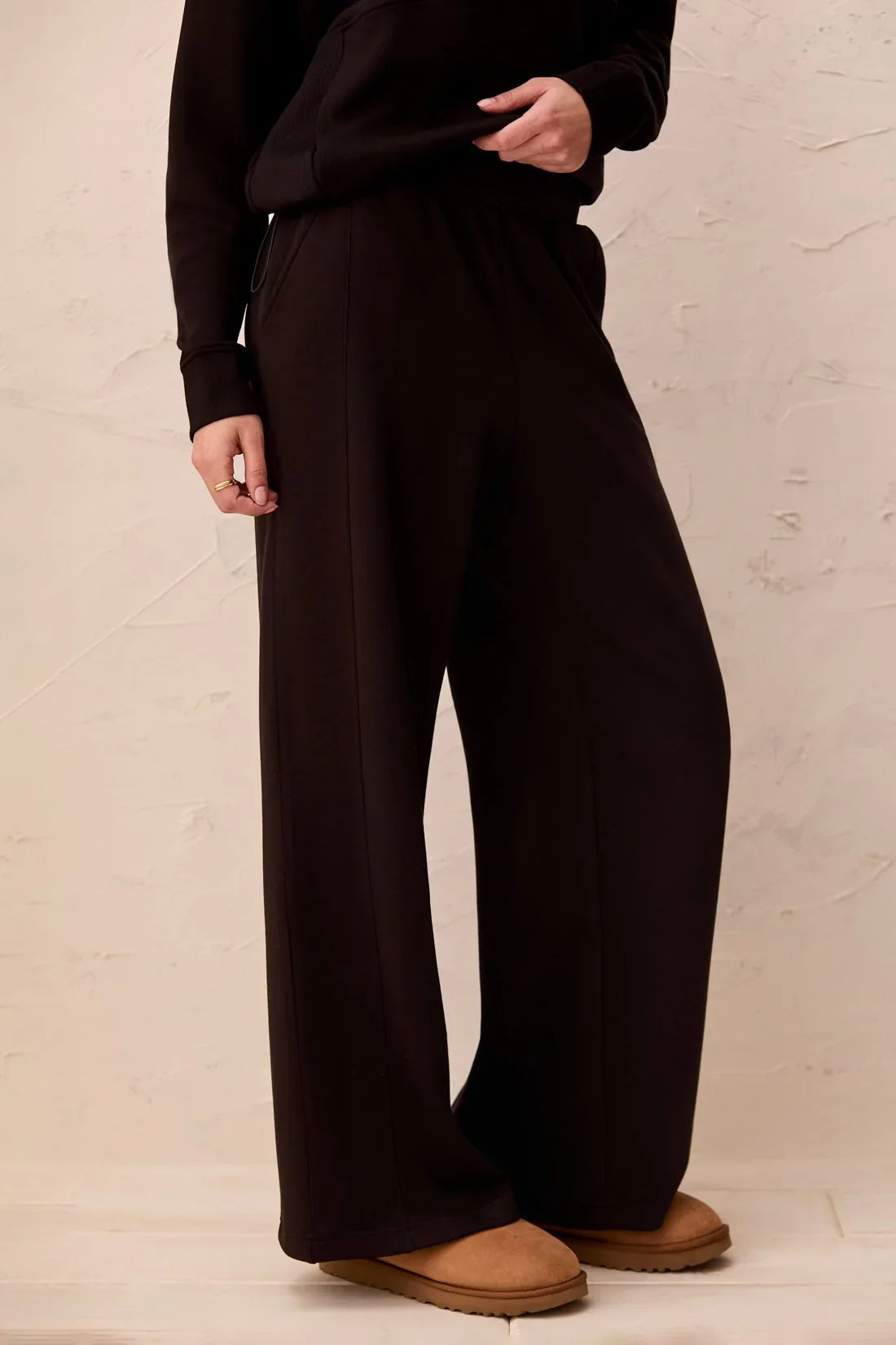 Tribal Knit Pull-On Wide Leg Joggers - Style 3138O-3390