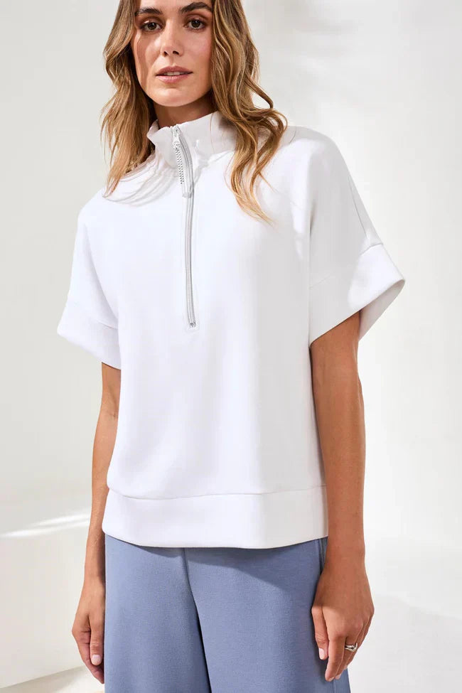 Mock-Neck Relaxed Top