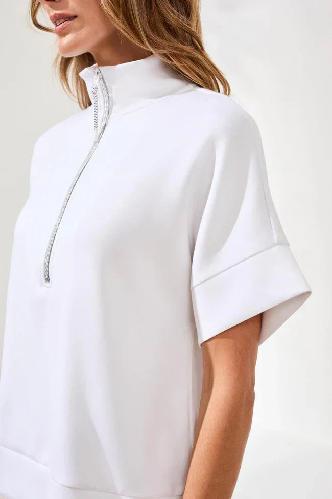Mock-Neck Relaxed Top