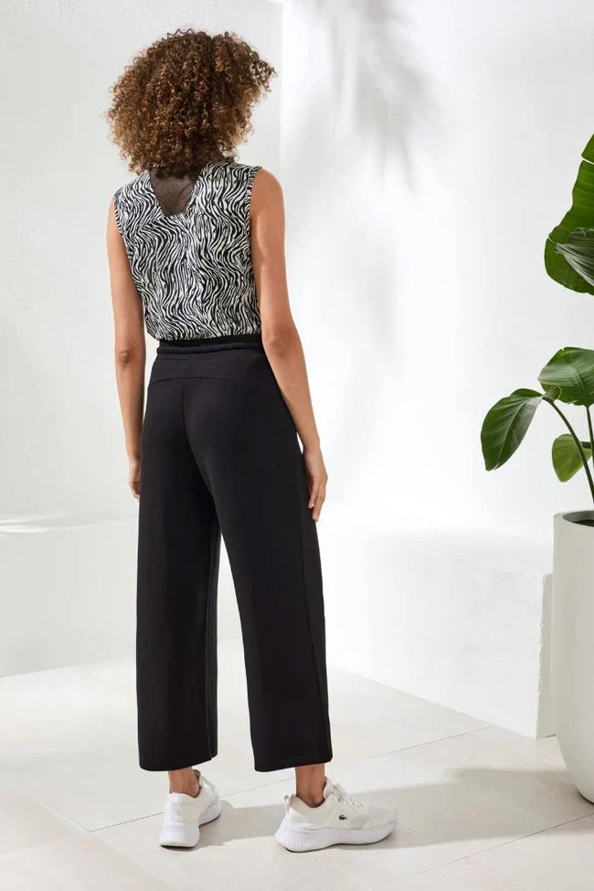 Wide-Leg Pull-On Sport Pants