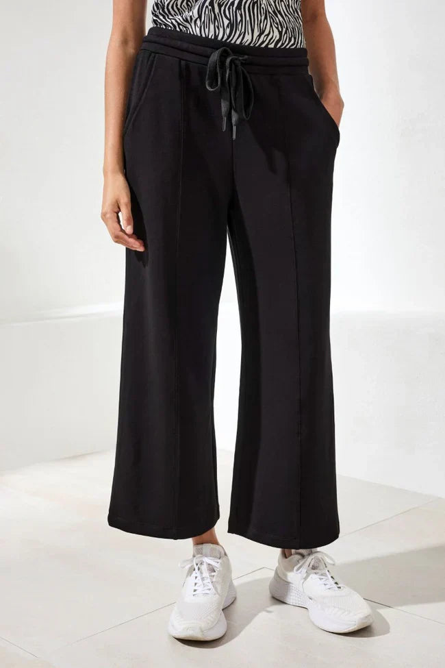 Wide-Leg Pull-On Sport Pants