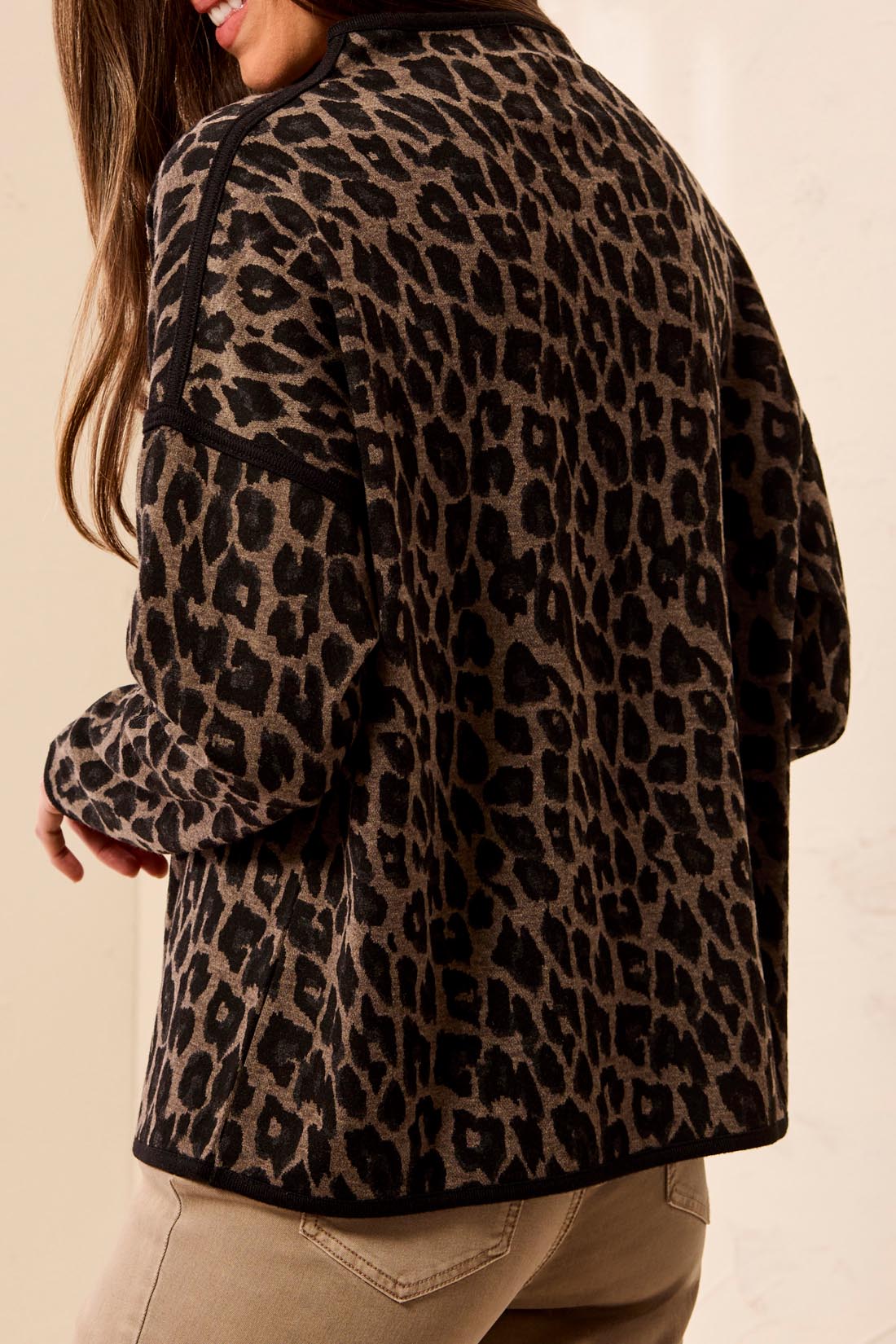Tribal Long Sleeve Mock Neck Top - Style 22960-8536