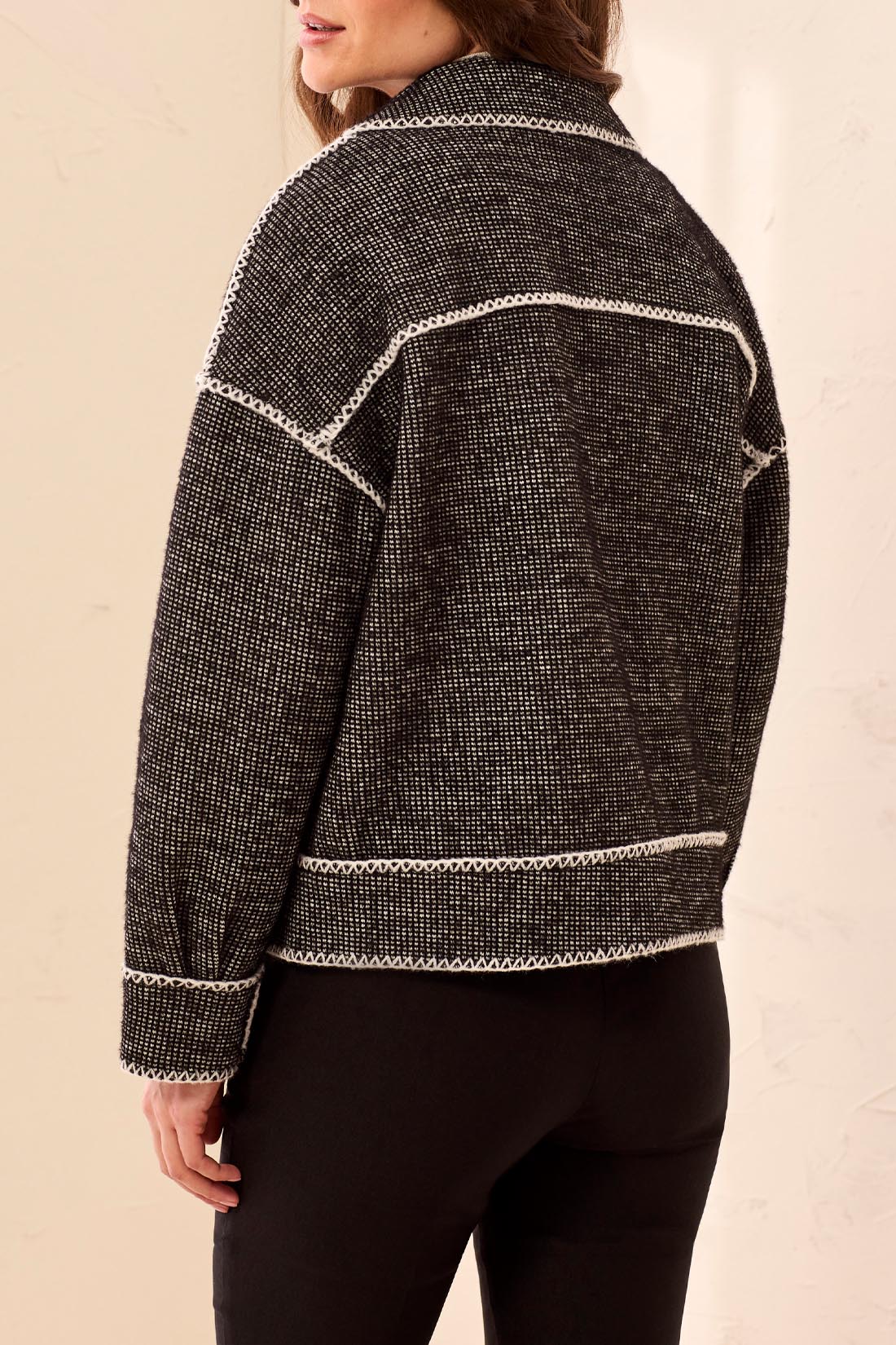 Tribal Long Sleeve Button-Front Coat - Style 31330-8497